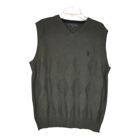 U.S. Polo Assn. Other - Polo Ralph Lauren  Argyle Sweater Vest 100% Cotton Men's Size L